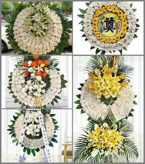 湖南永州道县白芒铺镇柱兴村花圈速递