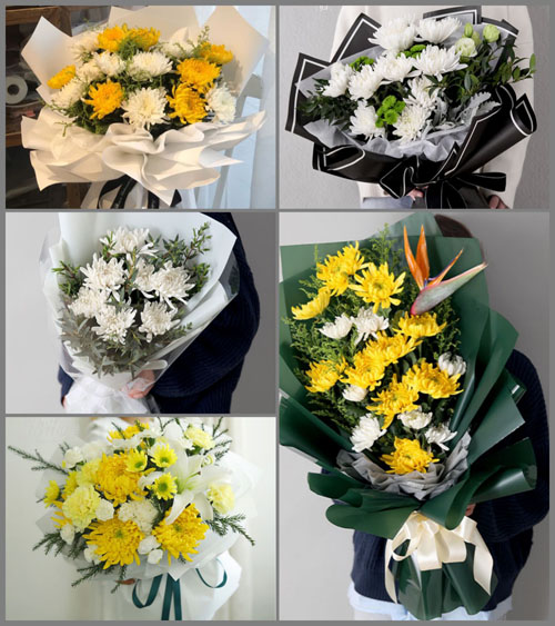 湖南永州道县白芒铺镇柱兴村白事花束代送